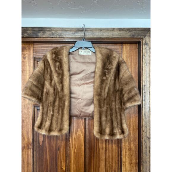 E M KAHN Jackets & Blazers - Vintage E.M.KAHN & CO DALLAS MINK STOLE JACKET ONE SIZE